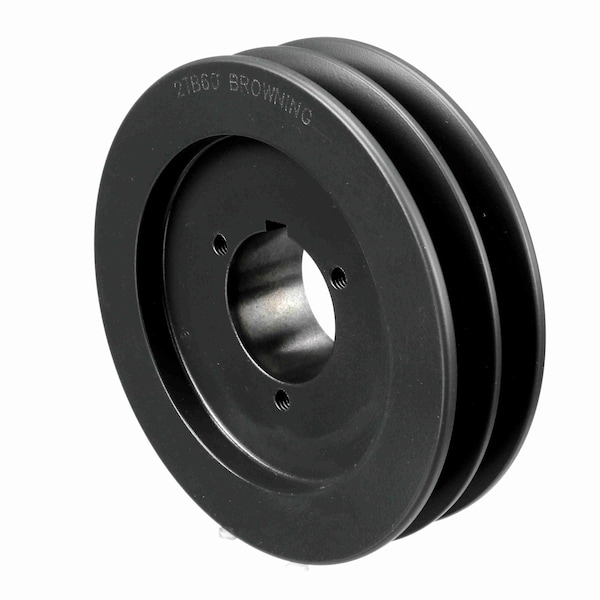 2 Groove Cast Iron Bushed Bore Multiple Sheave, 2TB60
